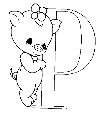 coloriage moments precieux alphabet p